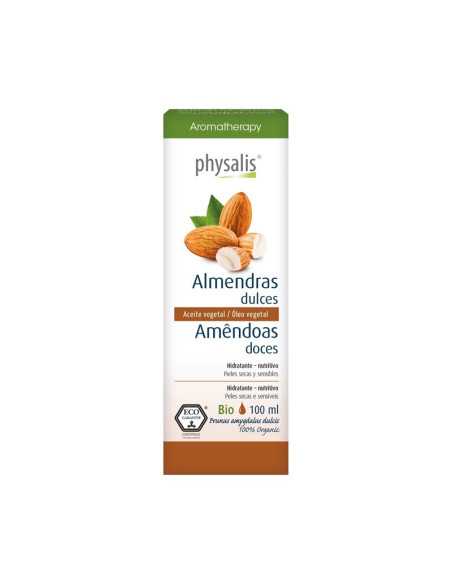 Aceite vegetal de almendras dulces bio 100ml Physalis Aceite vegetal de almendras dulces bio 100ml Physalis